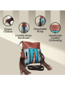 Madosh, Women’s Crossbody Bag Genuine Leather Fringe handbag Sling Purse for Women Saddle Blanket Bag Embossed Handcrafted Bag